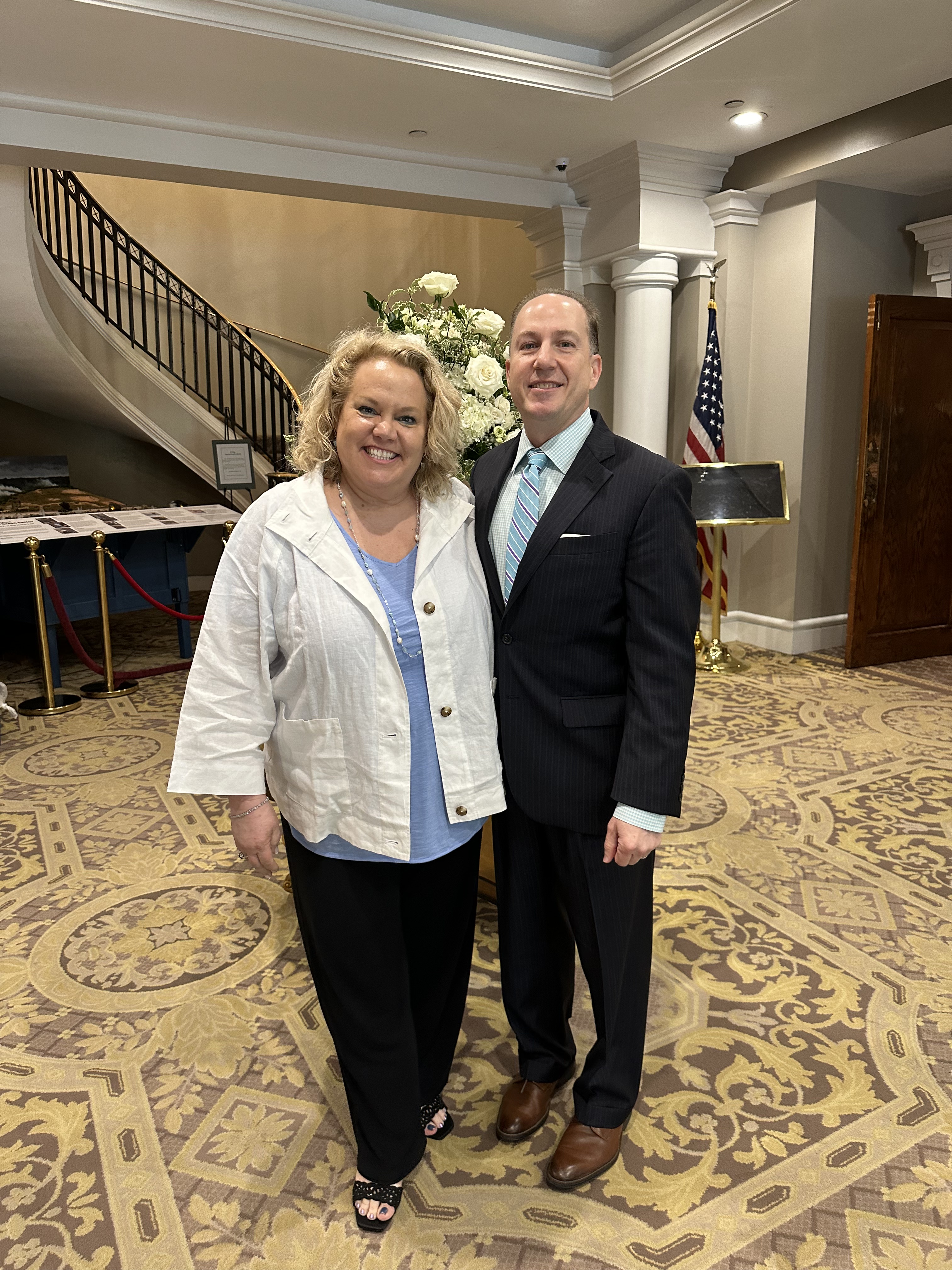 Kim and Greg Woods at the Army Navy Club in Washington, D.C.
